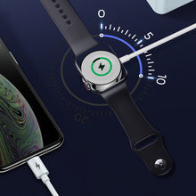 Заредете изображение във визуализатора на галерията – Joyroom 2in1 wirelee Qi charger for Apple Watch / USB - Lightning cable 1,5 m white (S-IW002S) - TopMag
