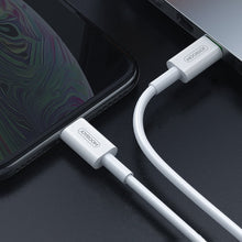 Заредете изображение във визуализатора на галерията – Joyroom fast charging USB Type C - Lightning cable (MFI certificate) Power Delivery 3 A 1,2 m white (S-M420) - TopMag
