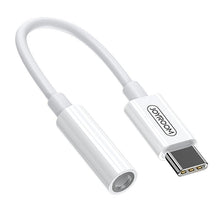 Заредете изображение във визуализатора на галерията – Joyroom headphone adapter 3.5mm mini jack (female) - USB Type C (male) white (SH-C1) - TopMag
