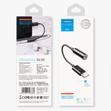 Заредете изображение във визуализатора на галерията – Joyroom headphone adapter 3.5mm mini jack (female) - USB Type C (male) white (SH-C1) - TopMag
