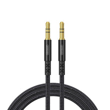 Заредете изображение във визуализатора на галерията – Joyroom stereo audio AUX cable 3,5 mm mini jack 1 m black (SY-10A1) - TopMag
