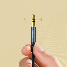 Заредете изображение във визуализатора на галерията – Joyroom stereo audio AUX cable 3,5 mm mini jack 1 m black (SY-10A1) - TopMag

