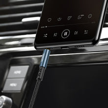 Заредете изображение във визуализатора на галерията – Joyroom stereo audio AUX cable 3,5 mm mini jack 1,5 m black (SY-15A1) - TopMag
