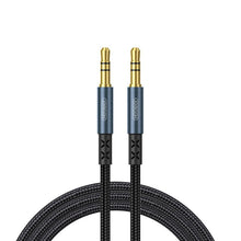 Заредете изображение във визуализатора на галерията – Joyroom stereo audio AUX cable 3,5 mm mini jack 1,5 m dark blue (SY-15A1) - TopMag
