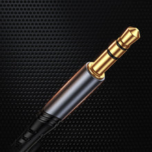 Заредете изображение във визуализатора на галерията – Joyroom AUX stereo audio cable 3.5 mm mini jack - Lightning for iPhone iPad 1 m black (SY-A02) - TopMag
