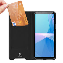 Заредете изображение във визуализатора на галерията – Dux Ducis Skin Pro Bookcase type case for Sony Xperia 10 III black - TopMag
