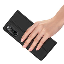 Заредете изображение във визуализатора на галерията – Dux Ducis Skin Pro Bookcase type case for Sony Xperia 10 III black - TopMag
