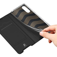 Заредете изображение във визуализатора на галерията – Dux Ducis Skin Pro Bookcase type case for Sony Xperia 10 III black - TopMag
