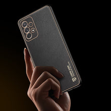 Заредете изображение във визуализатора на галерията – Dux Ducis Yolo elegant case made of soft TPU and PU leather for Samsung Galaxy A72 4G black - TopMag
