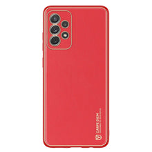 Заредете изображение във визуализатора на галерията – Dux Ducis Yolo elegant case made of soft TPU and PU leather for Samsung Galaxy A72 4G red - TopMag
