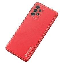 Заредете изображение във визуализатора на галерията – Dux Ducis Yolo elegant case made of soft TPU and PU leather for Samsung Galaxy A72 4G red - TopMag
