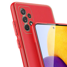 Заредете изображение във визуализатора на галерията – Dux Ducis Yolo elegant case made of soft TPU and PU leather for Samsung Galaxy A72 4G red - TopMag
