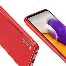 Заредете изображение във визуализатора на галерията – Dux Ducis Yolo elegant case made of soft TPU and PU leather for Samsung Galaxy A72 4G red - TopMag
