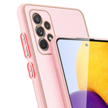 Заредете изображение във визуализатора на галерията – Dux Ducis Yolo elegant case made of soft TPU and PU leather for Samsung Galaxy A72 4G pink - TopMag
