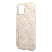 Заредете изображение във визуализатора на галерията – Guess GUHCP12SPCU4GLGO iPhone 12 mini 5,4" złoty/gold hard case 4G Glitter - TopMag

