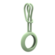 Заредете изображение във визуализатора на галерията – Silicone flexible cover keychain loop case for Apple AirTag green - TopMag
