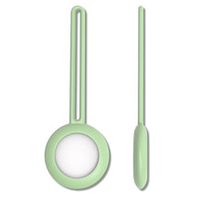 Заредете изображение във визуализатора на галерията – Silicone flexible cover keychain loop case for Apple AirTag green - TopMag
