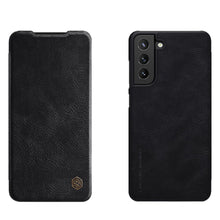 Заредете изображение във визуализатора на галерията – Nillkin Qin original leather case cover for Samsung Galaxy S21 FE black - TopMag
