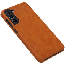 Заредете изображение във визуализатора на галерията – Nillkin Qin original leather case cover for Samsung Galaxy S21 FE brown - TopMag
