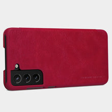 Заредете изображение във визуализатора на галерията – Nillkin Qin original leather case cover for Samsung Galaxy S21 FE brown - TopMag
