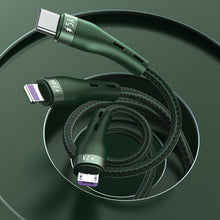 Заредете изображение във визуализатора на галерията – Proda Quark pro 3in1 USB cable - Lightning / USB Type C / micro USB 5A 1.2m black (PD-B59th) - TopMag
