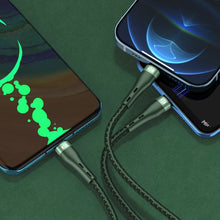 Заредете изображение във визуализатора на галерията – Proda Quark pro 3in1 USB cable - Lightning / USB Type C / micro USB 5A 1.2m black (PD-B59th) - TopMag
