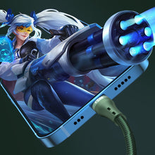 Заредете изображение във визуализатора на галерията – Proda Quark pro 3in1 USB cable - Lightning / USB Type C / micro USB 5A 1.2m black (PD-B59th) - TopMag
