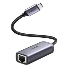Заредете изображение във визуализатора на галерията – Ugreen external USB Type C network adapter - RJ45 1Gbps (1000Mbps) gray (40322 CM483) - TopMag
