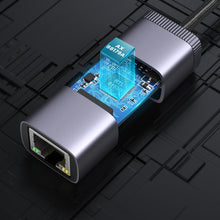 Заредете изображение във визуализатора на галерията – Ugreen external USB Type C network adapter - RJ45 1Gbps (1000Mbps) gray (40322 CM483) - TopMag

