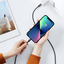 Заредете изображение във визуализатора на галерията – Ugreen fast charging cable USB Type C - Lightning (MFI certified) chip C94 Power Delivery 1m black (US387 20304) - TopMag
