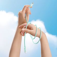Заредете изображение във визуализатора на галерията – Ugreen fast charging cable USB Type C - Lightning (MFI certified) chip C94 Power Delivery 1m green (US387 20308) - TopMag
