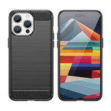 Заредете изображение във визуализатора на галерията – Flexible carbon pattern case for iPhone 15 Pro Carbon Case - blue
