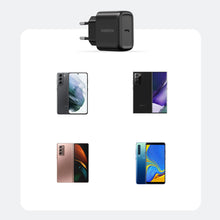 Заредете изображение във визуализатора на галерията – Ugreen USB Type C charger 25W Power Delivery + USB Type C cable 2m black (50581) - TopMag
