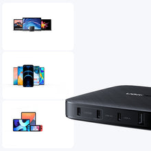 Заредете изображение във визуализатора на галерията – Ugreen charger 3x USB Type C / 1x USB 100W Power Delivery black (70870) - TopMag
