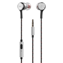 Заредете изображение във визуализатора на галерията – Dudao in-ear headphones headset with remote control and microphone 3.5 mm mini jack silver (X12PRO-Silver) - TopMag
