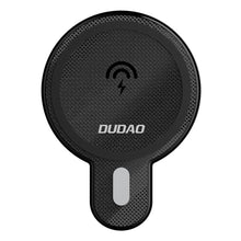 Заредете изображение във визуализатора на галерията – Dudao Magnetic Car Holder Inductive Qi Charger 15W (MagSafe Compatible) Black (F13) - TopMag
