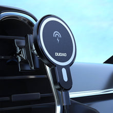 Заредете изображение във визуализатора на галерията – Dudao Magnetic Car Holder Inductive Qi Charger 15W (MagSafe Compatible) Black (F13) - TopMag
