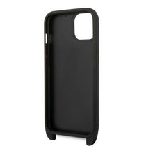 Заредете изображение във визуализатора на галерията – Karl Lagerfeld KLHCP14SSTMMK iPhone 14 6.1" hardcase black/black Monogram Plaque Logo Strap

