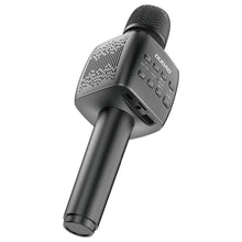 Заредете изображение във визуализатора на галерията – Dudao Wireless Karaoke Microphone Bluetooth 5.0 Black (Y16S) - TopMag
