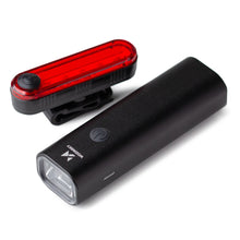 Заредете изображение във визуализатора на галерията – Wozinsky WSBLB1 front and rear USB-C bicycle light set - black
