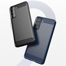 Заредете изображение във визуализатора на галерията – Carbon Case Flexible Cover Sleeve for Samsung Galaxy S21 FE black - TopMag
