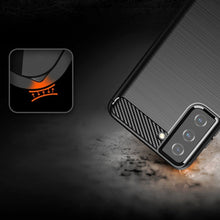 Заредете изображение във визуализатора на галерията – Carbon Case Flexible Cover Sleeve for Samsung Galaxy S21 FE black - TopMag
