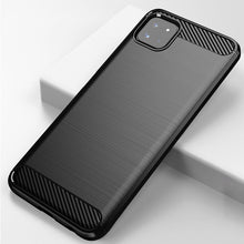 Заредете изображение във визуализатора на галерията – Carbon Case Flexible TPU Cover for Samsung Galaxy A22 5G black - TopMag
