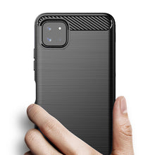 Заредете изображение във визуализатора на галерията – Carbon Case Flexible TPU Cover for Samsung Galaxy A22 5G black - TopMag
