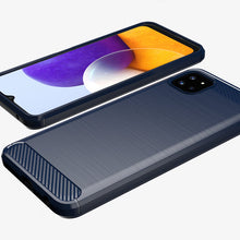 Заредете изображение във визуализатора на галерията – Carbon Case Flexible TPU Cover for Samsung Galaxy A22 5G black - TopMag
