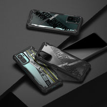 Заредете изображение във визуализатора на галерията – Ringke Fusion X Design durable PC Case with TPU Bumper for Xiaomi Redmi Note 10 / Redmi Note 10S black (Cross) (XDXI0030) - TopMag

