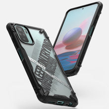 Заредете изображение във визуализатора на галерията – Ringke Fusion X Design durable PC Case with TPU Bumper for Xiaomi Redmi Note 10 / Redmi Note 10S black (Cross) (XDXI0030) - TopMag
