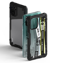 Заредете изображение във визуализатора на галерията – Ringke Fusion X Design durable PC Case with TPU Bumper for Xiaomi Redmi Note 10 / Redmi Note 10S black (Ticket band) (XDXI0029) - TopMag

