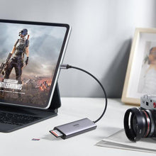Заредете изображение във визуализатора на галерията – Ugreen multi-functional HUB USB Type C - 3x USB 3.2 Gen 1 / HDMI 4K 60Hz / SD and TF card reader gray (60383 CM511) - TopMag
