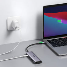 Заредете изображение във визуализатора на галерията – Ugreen multi-functional HUB USB Type C - 2x USB 3.2 Gen 1 / HDMI 4K 60Hz / SD and TF card reader / USB Type C PD 100W gray (60384 CM511) - TopMag
